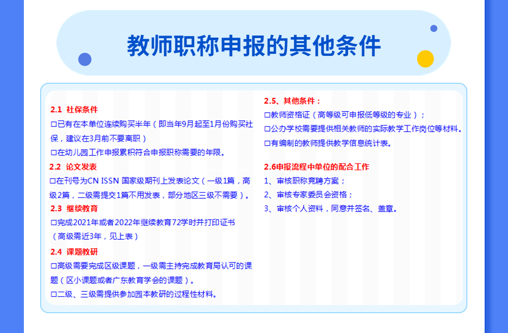 广东教师职称申报